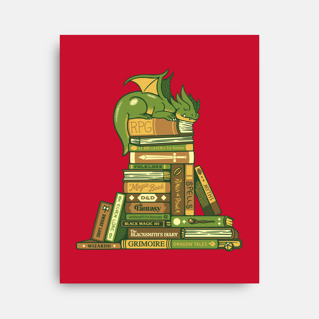 Treasure Hoarder Dragon-None-Stretched-Canvas-tobefonseca