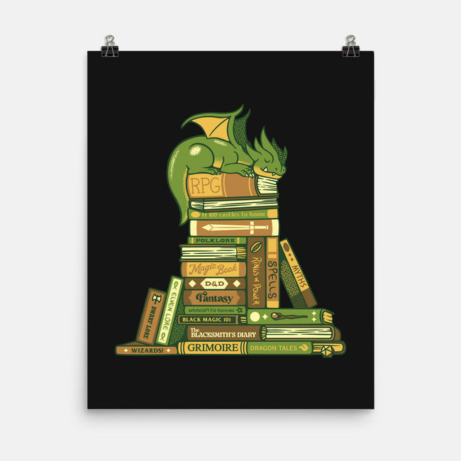 Treasure Hoarder Dragon-None-Matte-Poster-tobefonseca