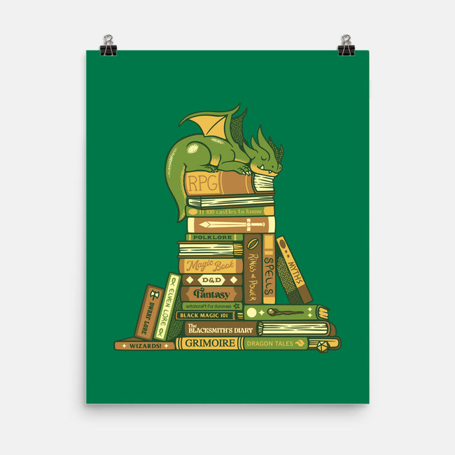 Treasure Hoarder Dragon-None-Matte-Poster-tobefonseca