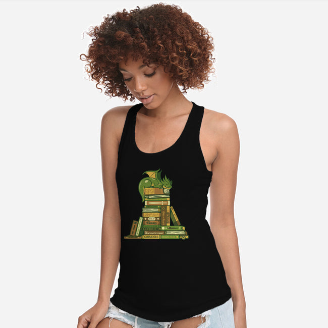 Treasure Hoarder Dragon-Womens-Racerback-Tank-tobefonseca