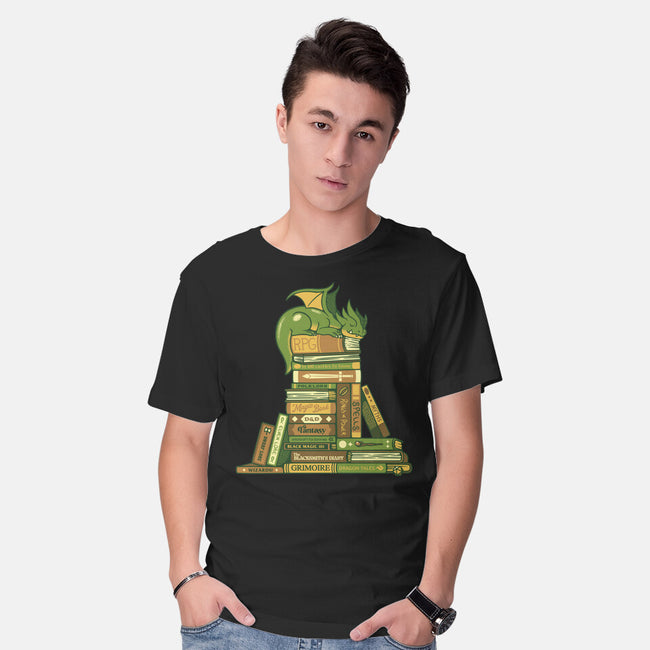 Treasure Hoarder Dragon-Mens-Basic-Tee-tobefonseca