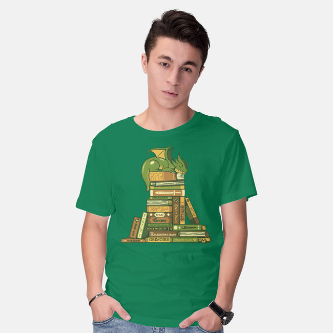 Treasure Hoarder Dragon-Mens-Basic-Tee-tobefonseca