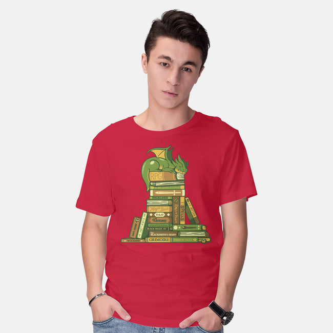 Treasure Hoarder Dragon-Mens-Basic-Tee-tobefonseca