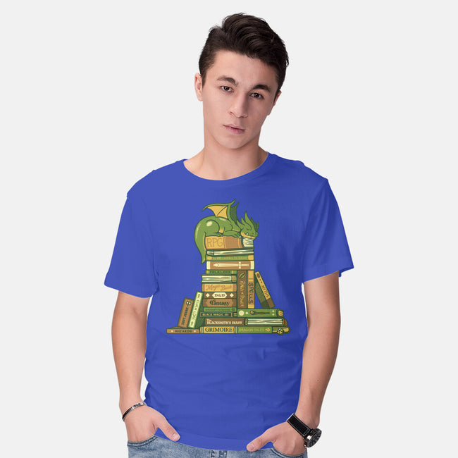 Treasure Hoarder Dragon-Mens-Basic-Tee-tobefonseca