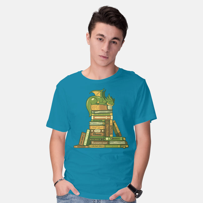 Treasure Hoarder Dragon-Mens-Basic-Tee-tobefonseca