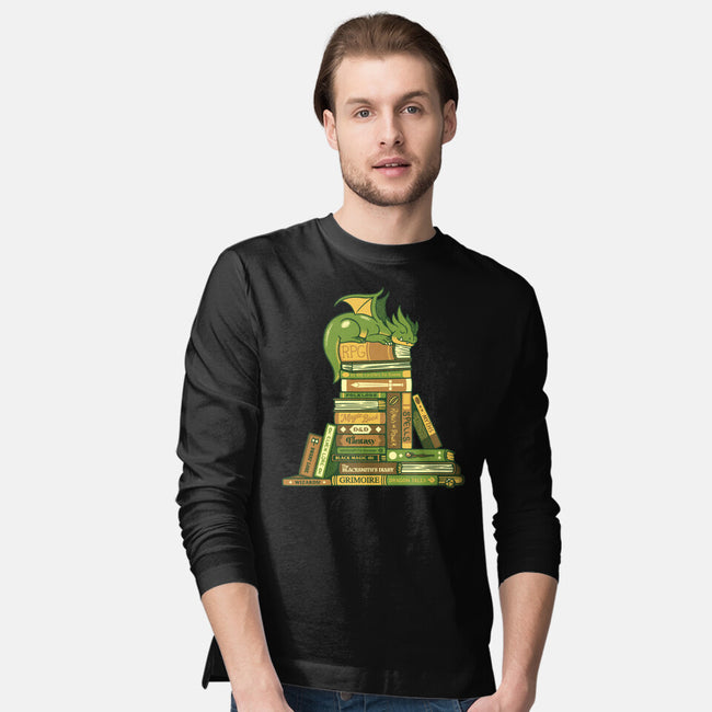 Treasure Hoarder Dragon-Mens-Long Sleeved-Tee-tobefonseca