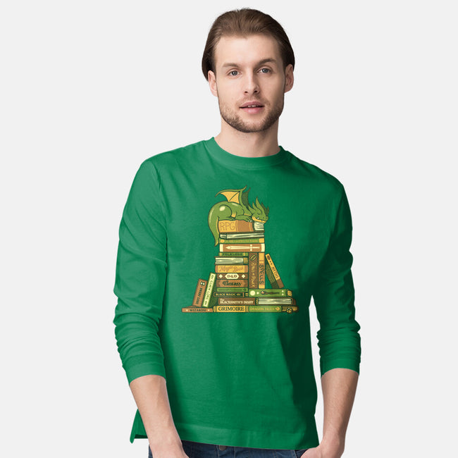 Treasure Hoarder Dragon-Mens-Long Sleeved-Tee-tobefonseca