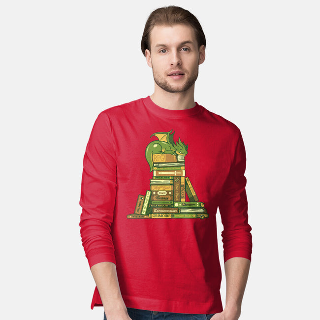 Treasure Hoarder Dragon-Mens-Long Sleeved-Tee-tobefonseca