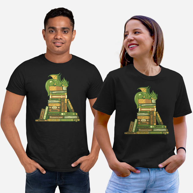 Treasure Hoarder Dragon-Unisex-Basic-Tee-tobefonseca