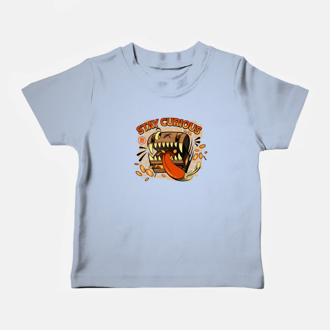 Stay Curious Mimic RPG-Baby-Basic-Tee-tobefonseca