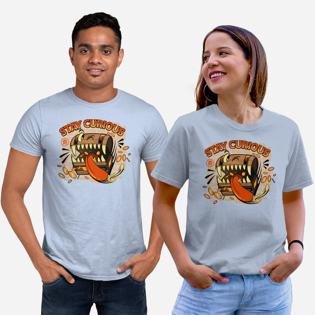 Stay Curious Mimic RPG-Unisex-Basic-Tee-tobefonseca