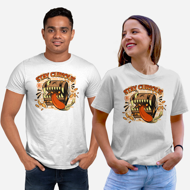 Stay Curious Mimic RPG-Unisex-Basic-Tee-tobefonseca