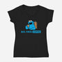 But First Coffee Monster-Womens-V-Neck-Tee-rocketman_art