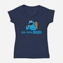 But First Coffee Monster-Womens-V-Neck-Tee-rocketman_art