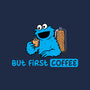 But First Coffee Monster-Womens-V-Neck-Tee-rocketman_art