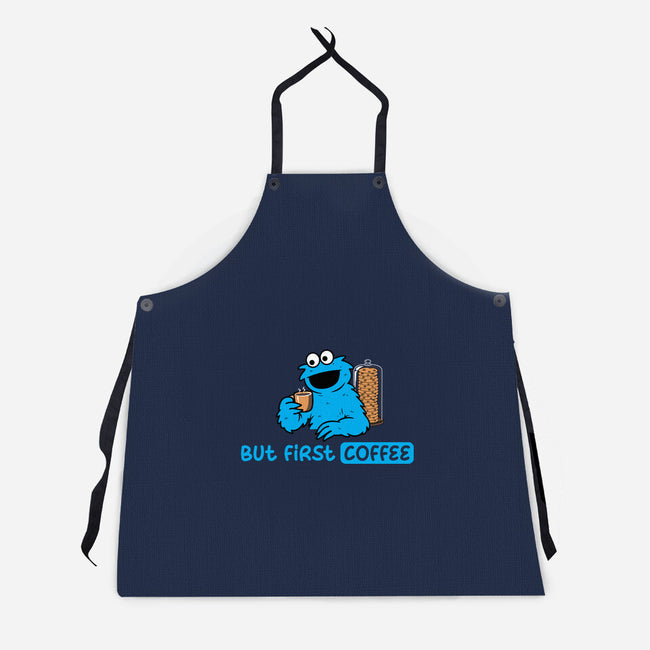 But First Coffee Monster-Unisex-Kitchen-Apron-rocketman_art