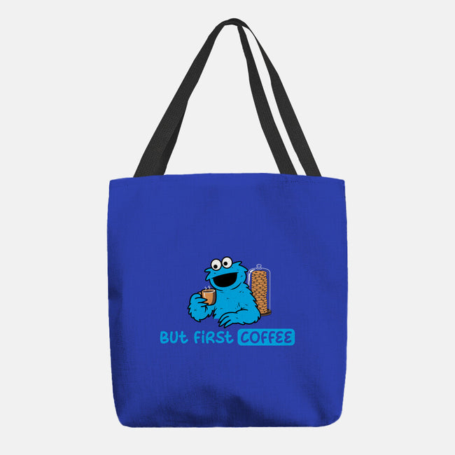 But First Coffee Monster-None-Basic Tote-Bag-rocketman_art