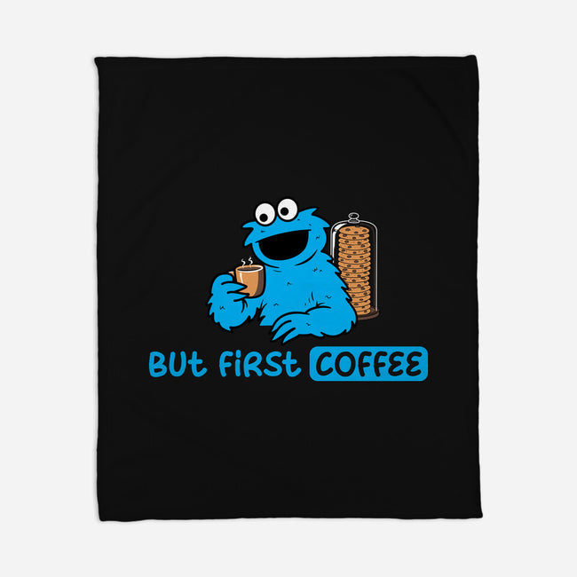 But First Coffee Monster-None-Fleece-Blanket-rocketman_art