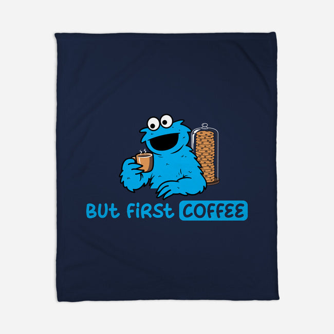 But First Coffee Monster-None-Fleece-Blanket-rocketman_art