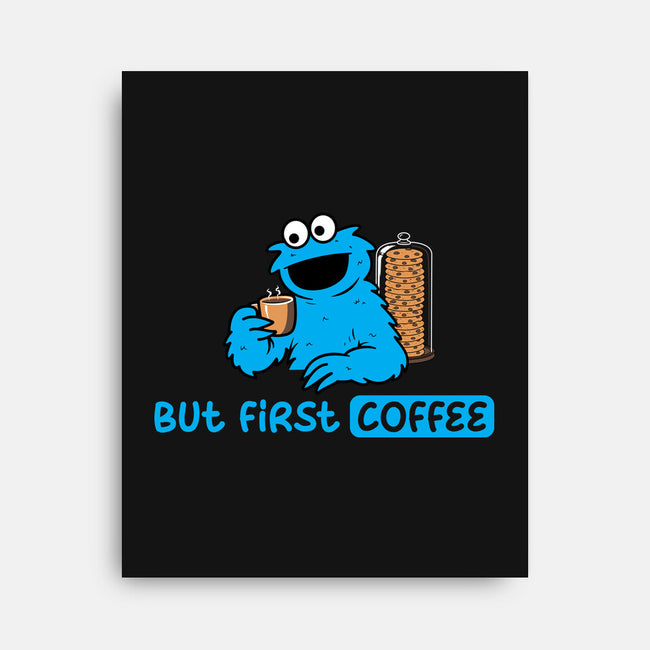 But First Coffee Monster-None-Stretched-Canvas-rocketman_art
