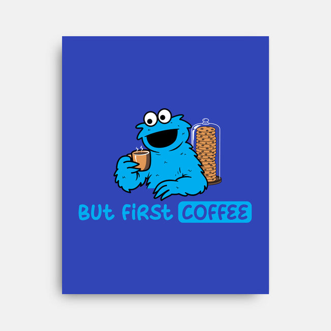But First Coffee Monster-None-Stretched-Canvas-rocketman_art