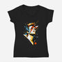 A Lad Insane-Womens-V-Neck-Tee-kharmazero