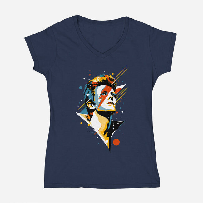 A Lad Insane-Womens-V-Neck-Tee-kharmazero