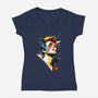 A Lad Insane-Womens-V-Neck-Tee-kharmazero
