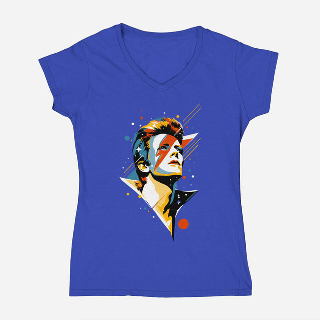 A Lad Insane-Womens-V-Neck-Tee-kharmazero