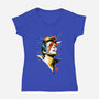 A Lad Insane-Womens-V-Neck-Tee-kharmazero