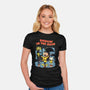Dancing In The Dark-Womens-Fitted-Tee-P1yu5h