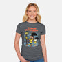 Dancing In The Dark-Womens-Fitted-Tee-P1yu5h