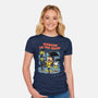 Dancing In The Dark-Womens-Fitted-Tee-P1yu5h
