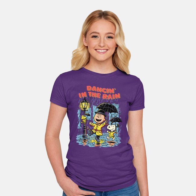 Dancing In The Dark-Womens-Fitted-Tee-P1yu5h