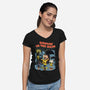 Dancing In The Dark-Womens-V-Neck-Tee-P1yu5h