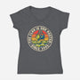 The Claw Is Our Master-Womens-V-Neck-Tee-NMdesign