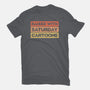 Raised With Saturday Cartoons-Unisex-Basic-Tee-NMdesign