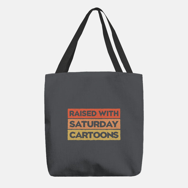 Raised With Saturday Cartoons-None-Basic Tote-Bag-NMdesign