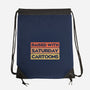 Raised With Saturday Cartoons-None-Drawstring-Bag-NMdesign