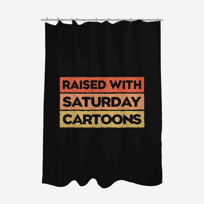 Raised With Saturday Cartoons-None-Polyester-Shower Curtain-NMdesign