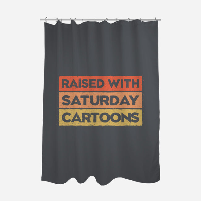 Raised With Saturday Cartoons-None-Polyester-Shower Curtain-NMdesign