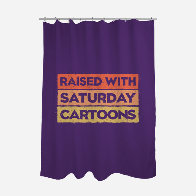 Raised With Saturday Cartoons-None-Polyester-Shower Curtain-NMdesign