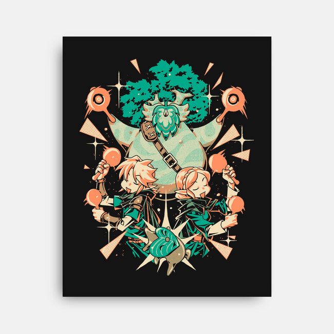 Cha Cha Cha-None-Stretched-Canvas-1Wing
