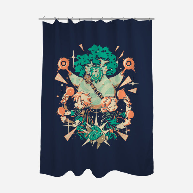 Cha Cha Cha-None-Polyester-Shower Curtain-1Wing