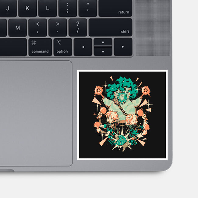 Cha Cha Cha-None-Glossy-Sticker-1Wing