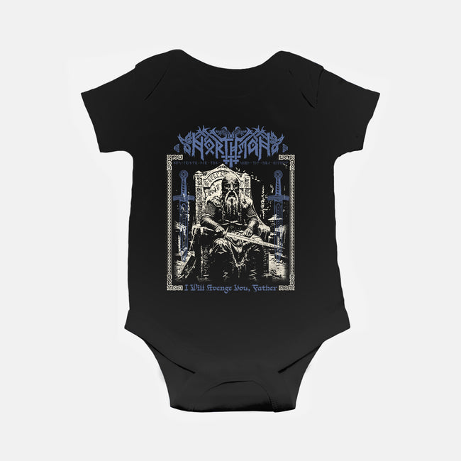 THe Northman Black Metal-Baby-Basic-Onesie-Nemons