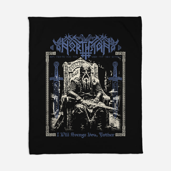 THe Northman Black Metal-None-Fleece-Blanket-Nemons