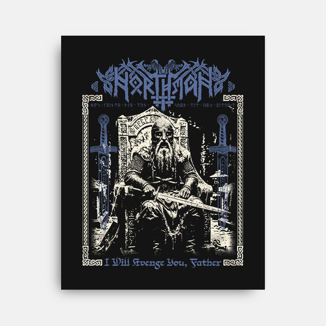 THe Northman Black Metal-None-Stretched-Canvas-Nemons