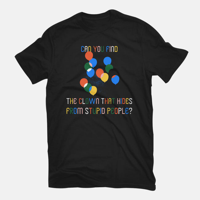 Can You Find The Clown-Unisex-Basic-Tee-rocketman_art