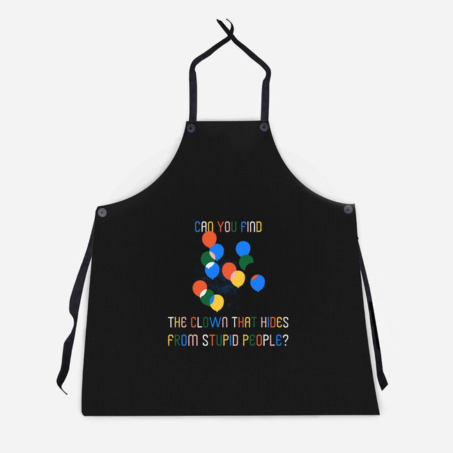Can You Find The Clown-Unisex-Kitchen-Apron-rocketman_art